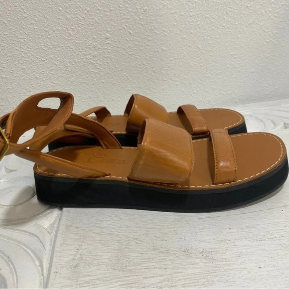 J Crew Mallorca Ankle Strap Brown Platform Heels Sandals Shoes 8 - Picture 8 of 11